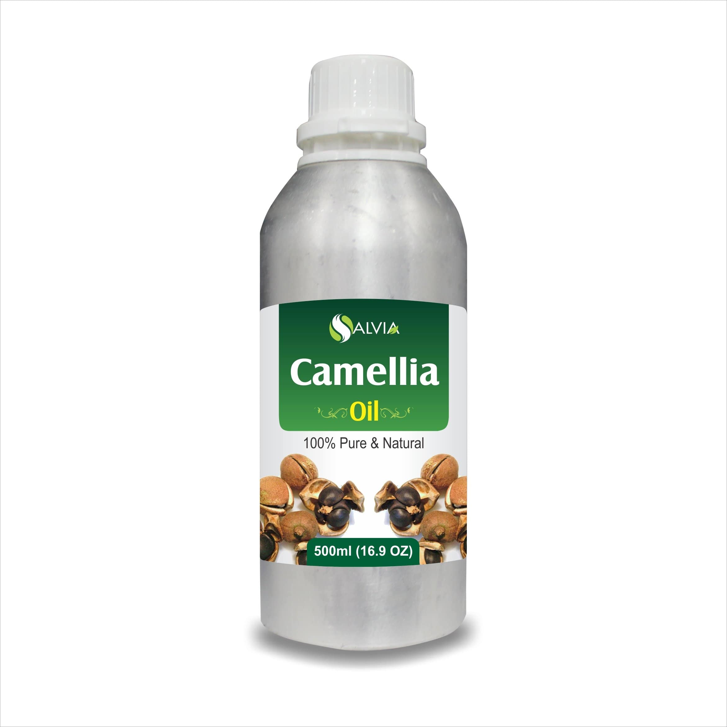 Salvia Natural Carrier Oils 500ml Camellia Oil (Camellia oleifera) Pure & Natural Carrier Oil